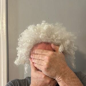 Kids White Curly Wig Costume Accessory, OS